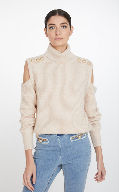 BIBI CUT-OUT SWEATER