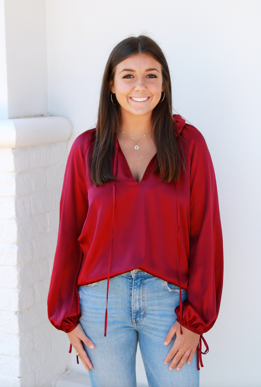 Amanda Uprichard Victoria Top - Syrah