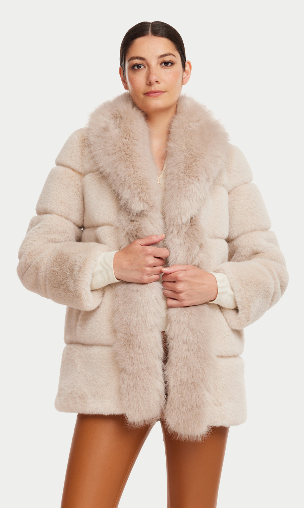 Generation love faux fur jacket sales