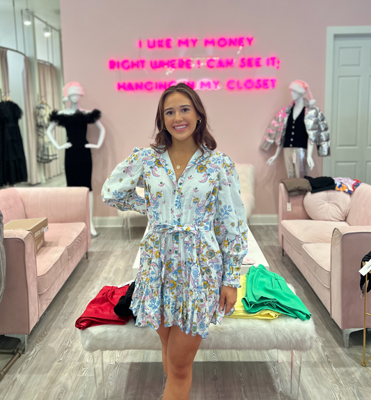 Hemant & Nandita Vana Linen Shirt Dress