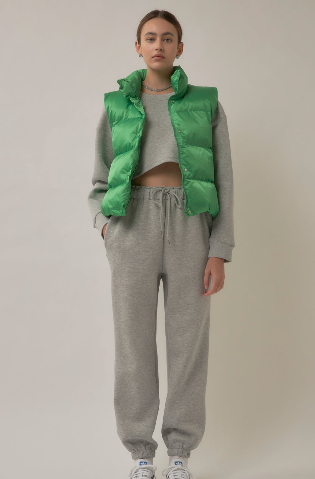 Puffer Vest - Green