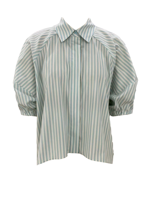 Alice & Olivia Edyth Sleeve Oversized Button-down Shirt