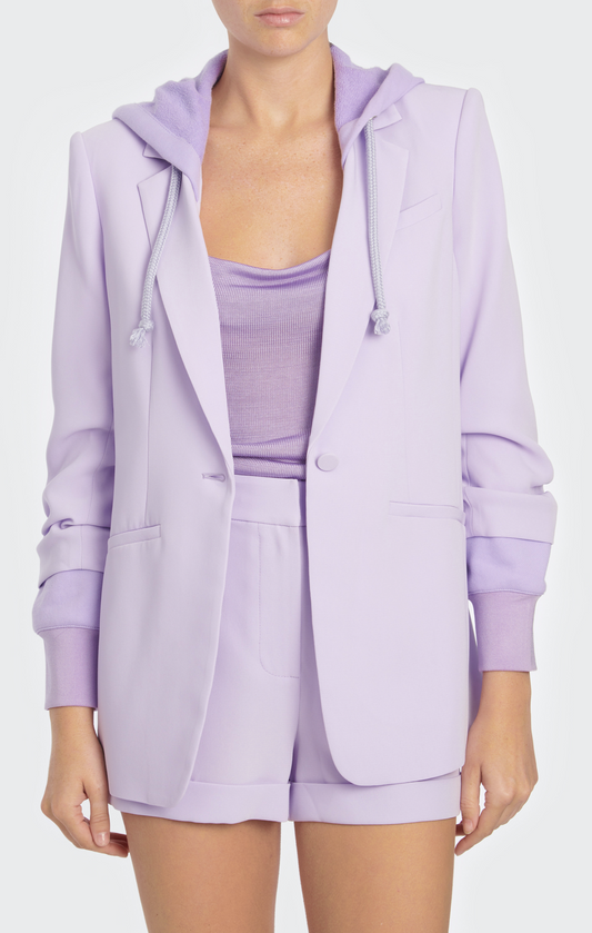 Cinq a Sept Hooded Khloe Jacket - Lilac