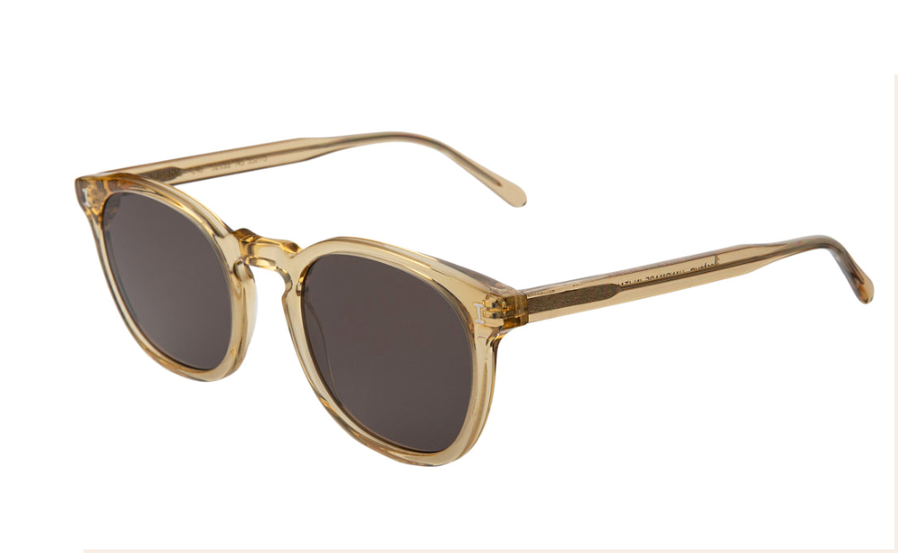 Illesteva Murdoch Clear Olive Murdoch Matte Honey Gold Sunglasses