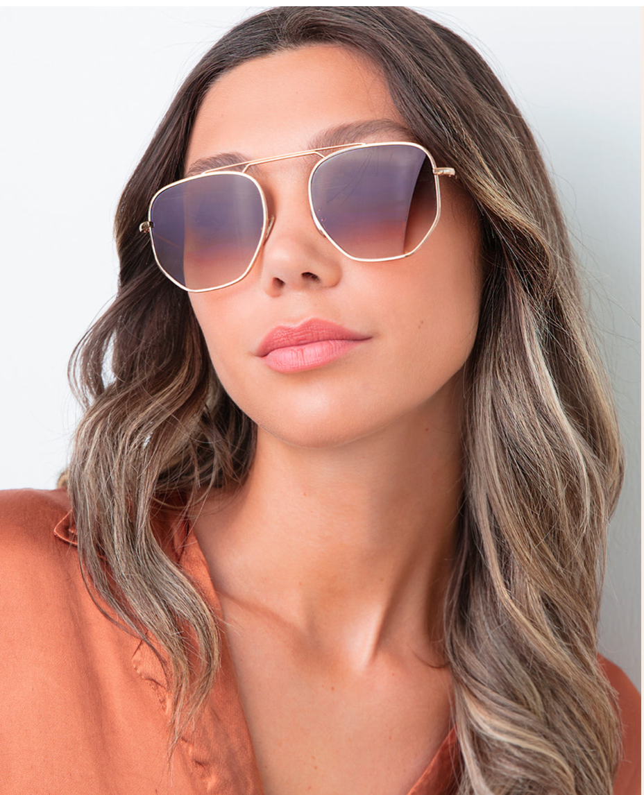 Illesteva Patmos - Rose Gold/Brown