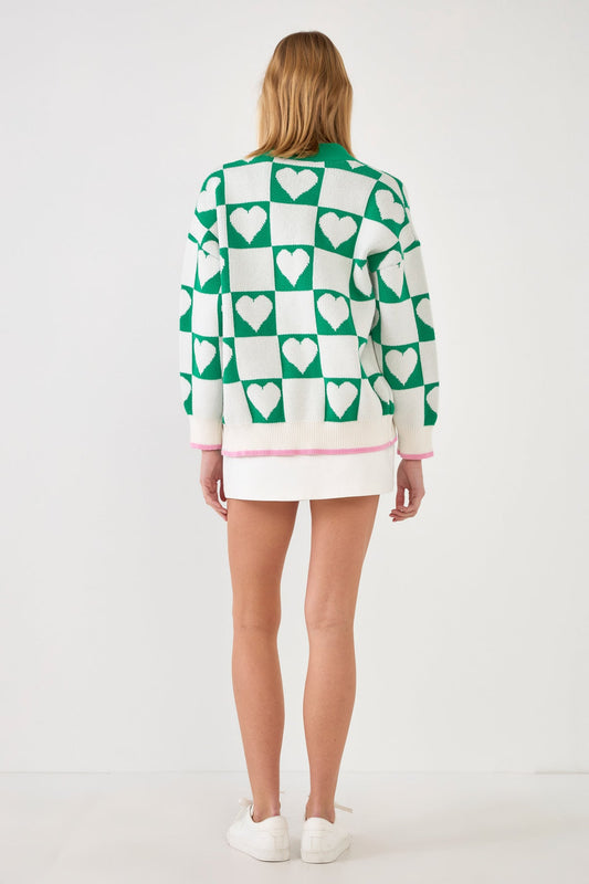 Heart Knit Cardigan