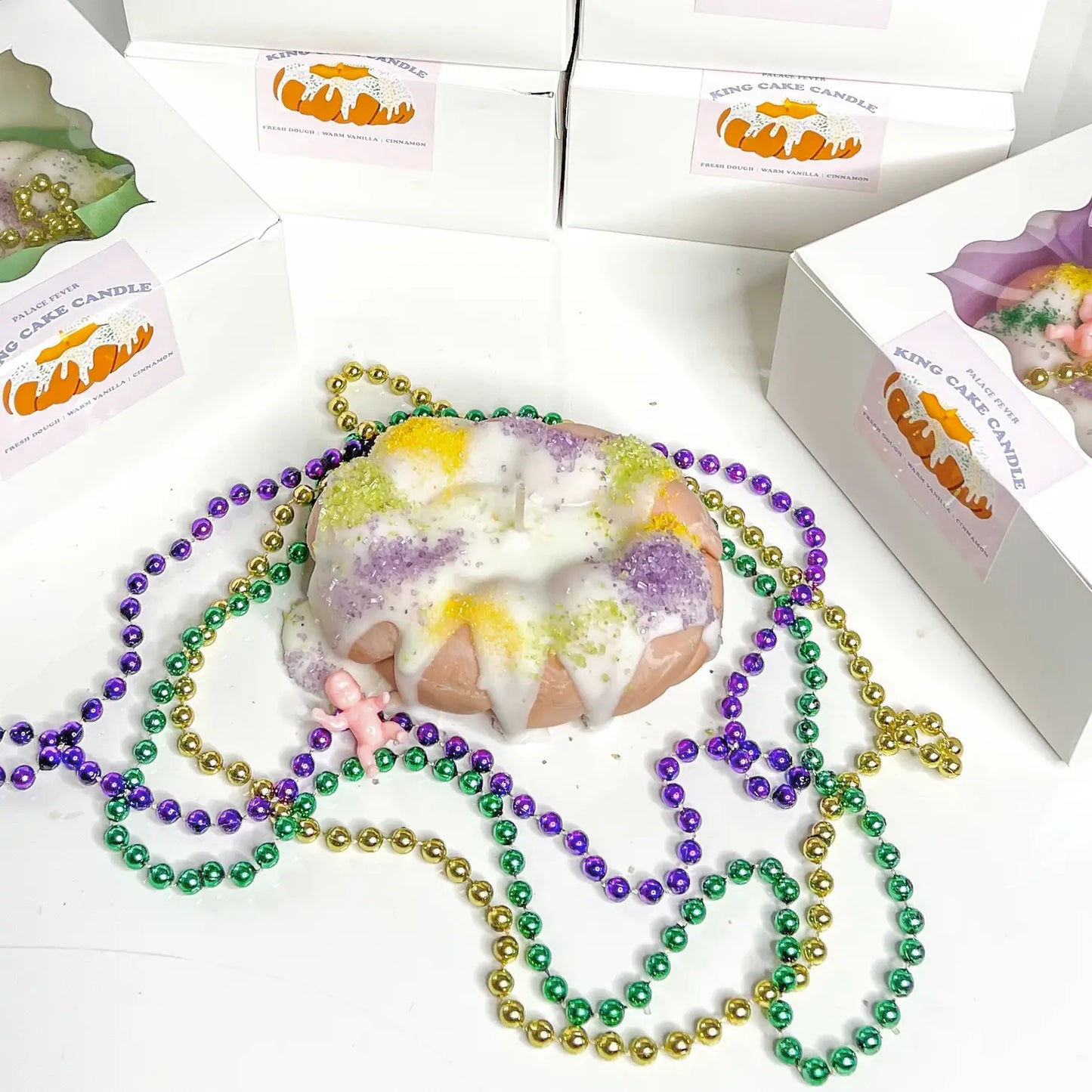 King Cake Candle