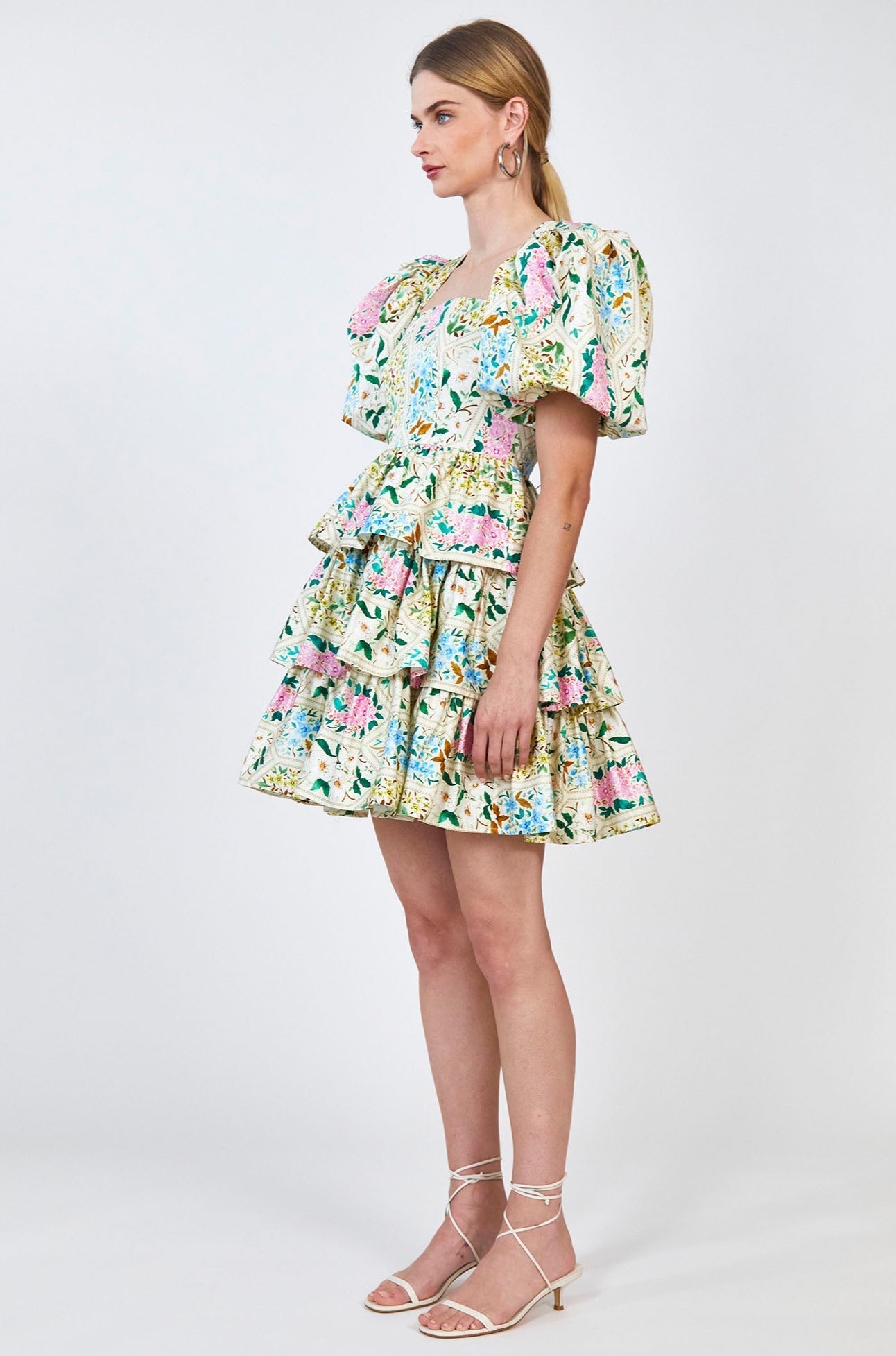 Hunter Bell Porter Dress - Floral Tile