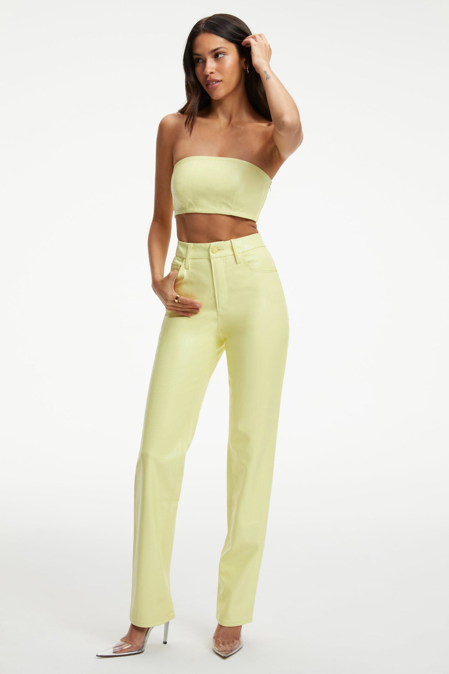 Good American Better Than Leather Good Icon - Key Lime