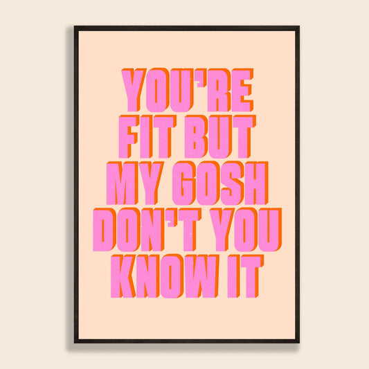 Fit But Don't You Know It (29.7 x 42.0cm)
