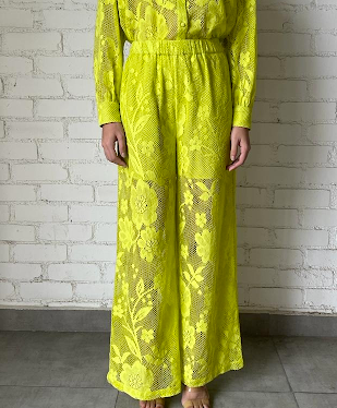 Hemant & NAndita Lysa Lime Pants