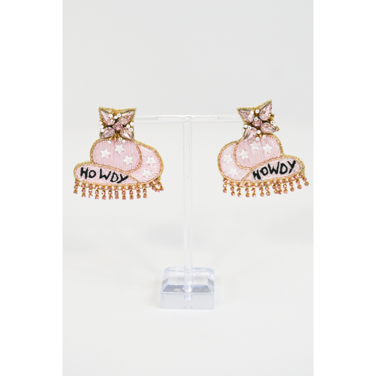 Howdy Girl Beaded Earring