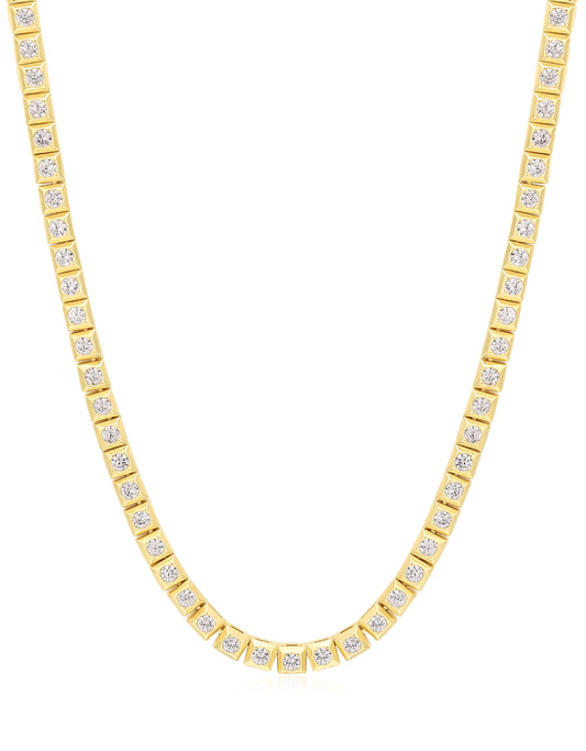 LuvAj Pyramid Tennis Necklace