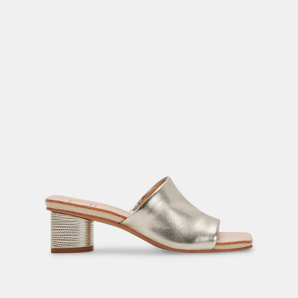 JOLICE HEELS LIGHT GOLD LEATHER