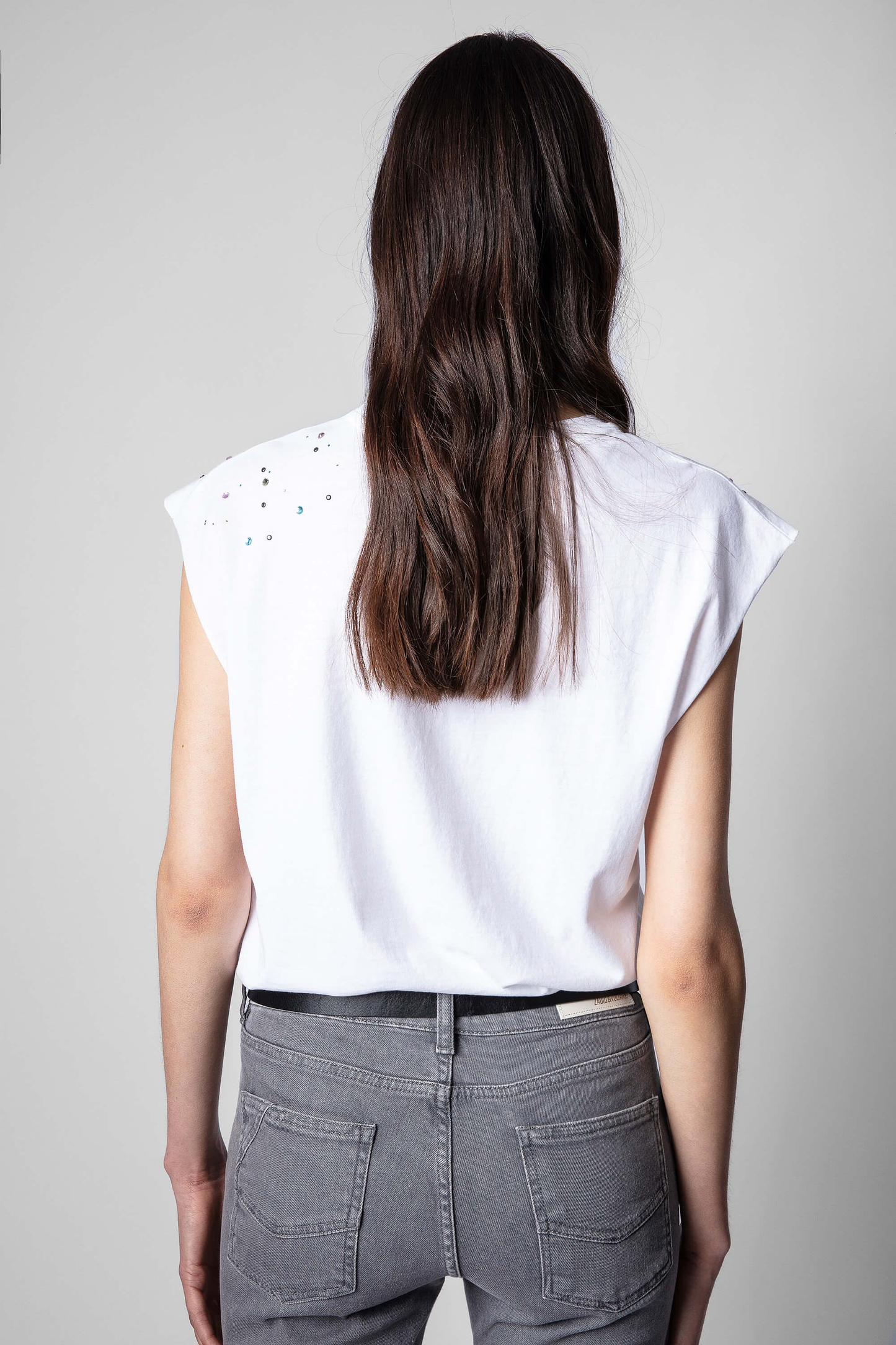 Zadig & Voltaire Cecilia Photoprint Voltaire Strass T-Shirt