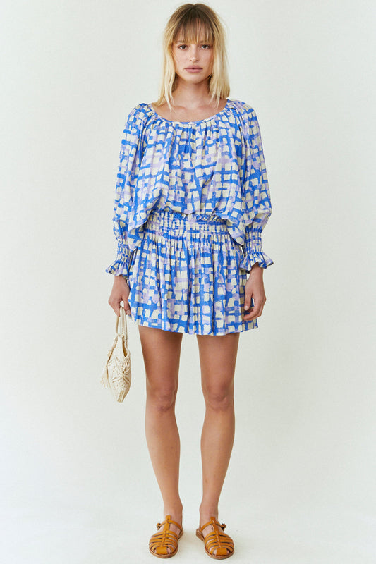 HUNTER BELL JEMMA SHORT - BLUE COBBLESTONE