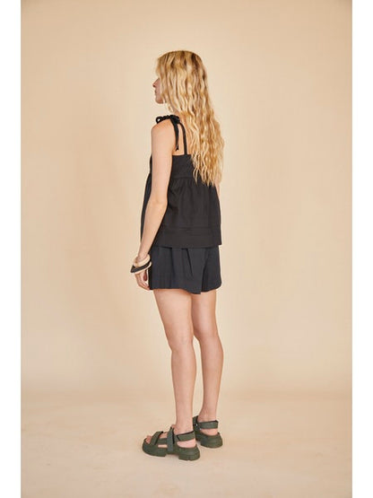 HUNTER BELL PRUETT TOP - BLACK