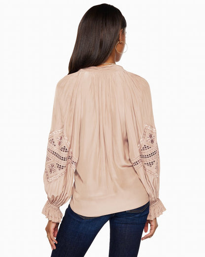 Ramy Brook Lex Tie Neck Blouse