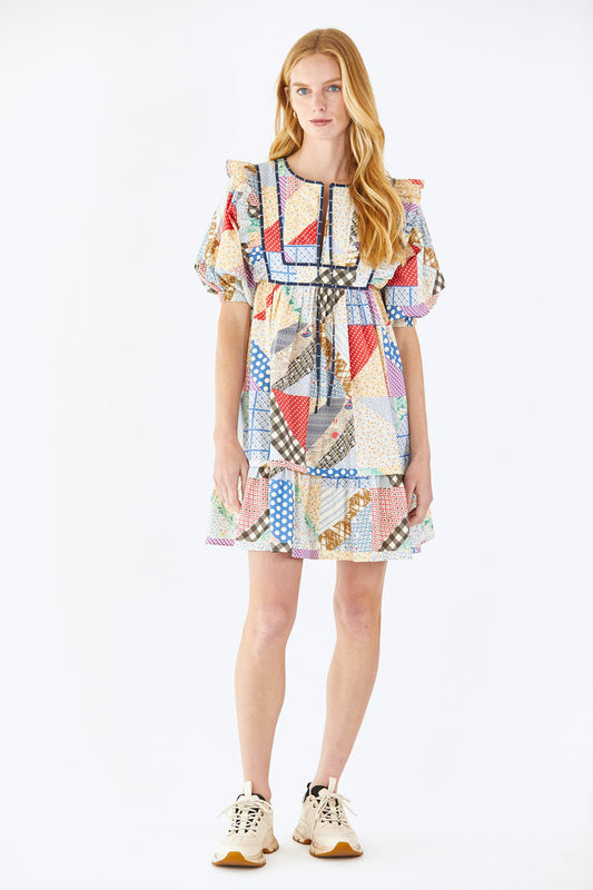 HUNTER BELL BRITTON DRESS - PATCHWORK