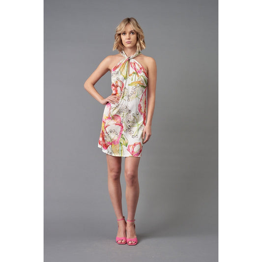 Sketch Twist Halter Dress