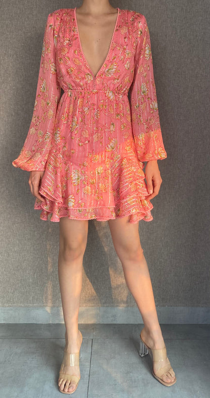 HEMANT & NANDITA CORAL DRESS