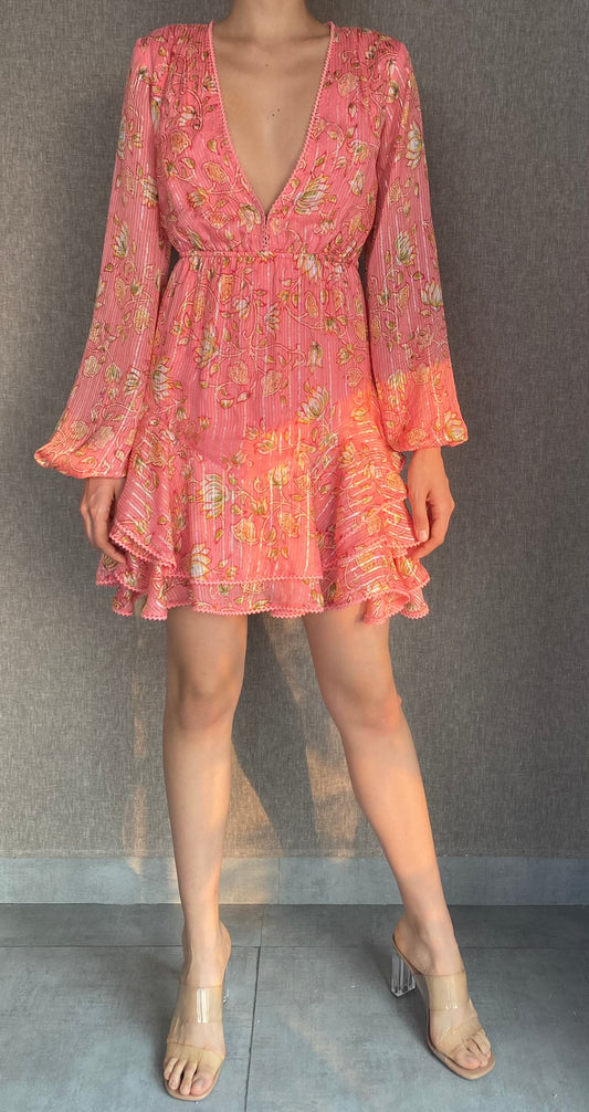 HEMANT & NANDITA CORAL DRESS