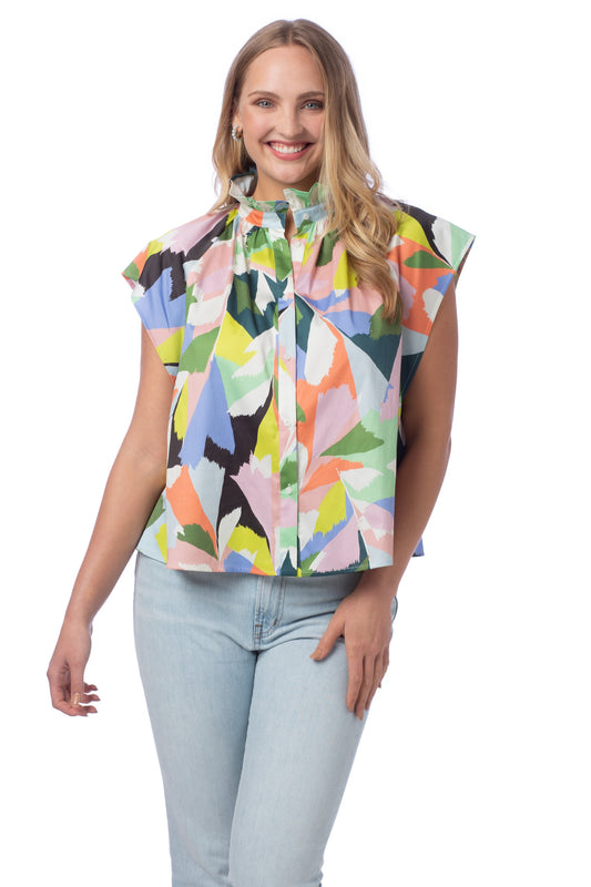 Crosby Billie Blouse - Poinciana