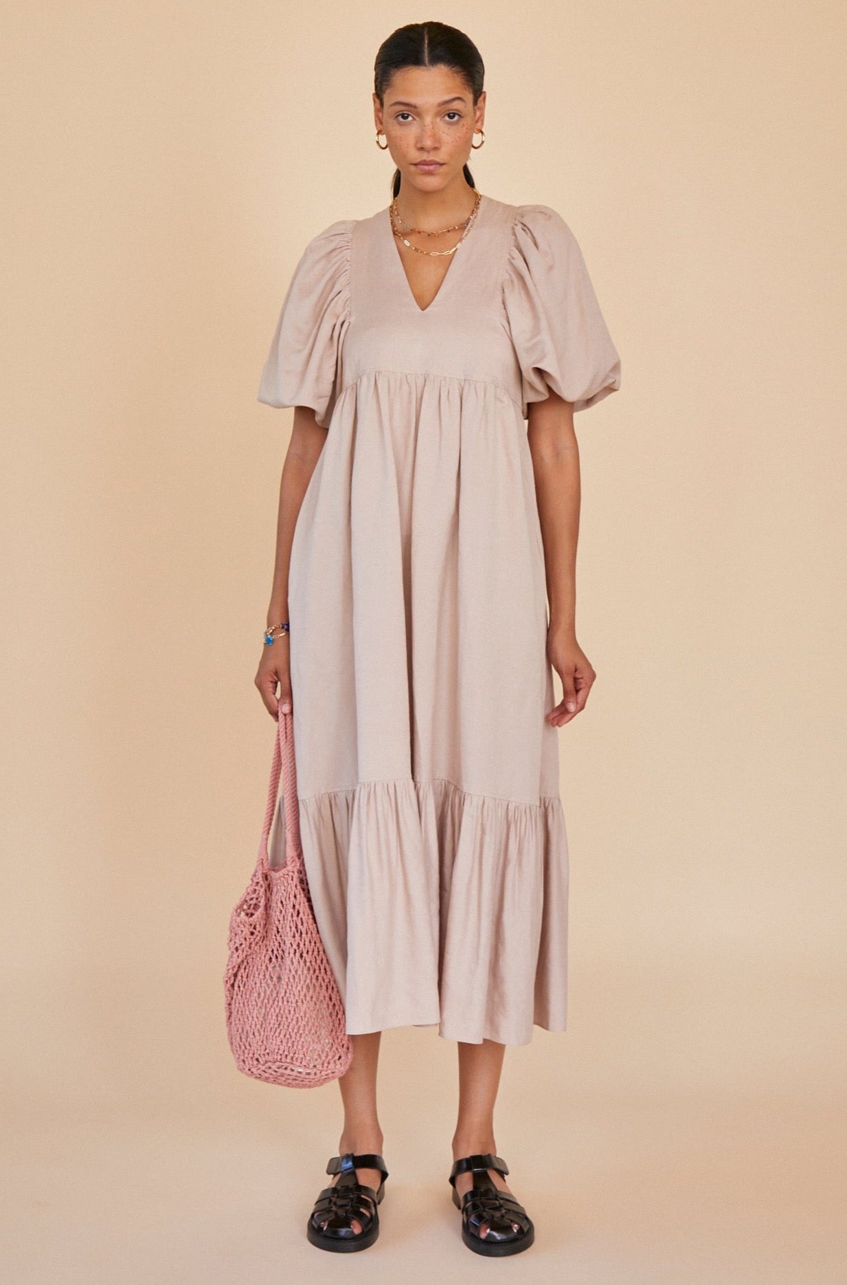 Hunter Bell Palmer Dress - Clay