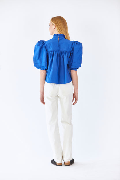 HUNTER BELL SOFIA TOP - DISTANT BLUE