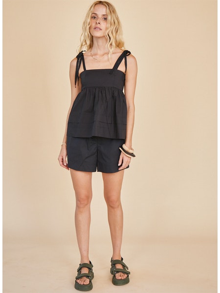 HUNTER BELL PRUETT TOP - BLACK