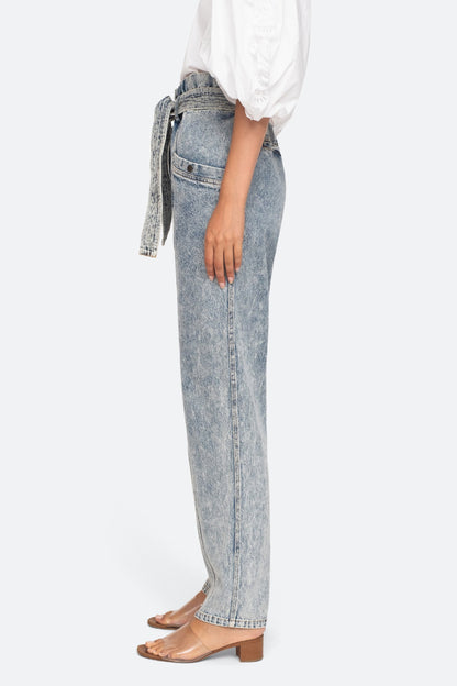 Betty Acid Wash Paperbag Jean