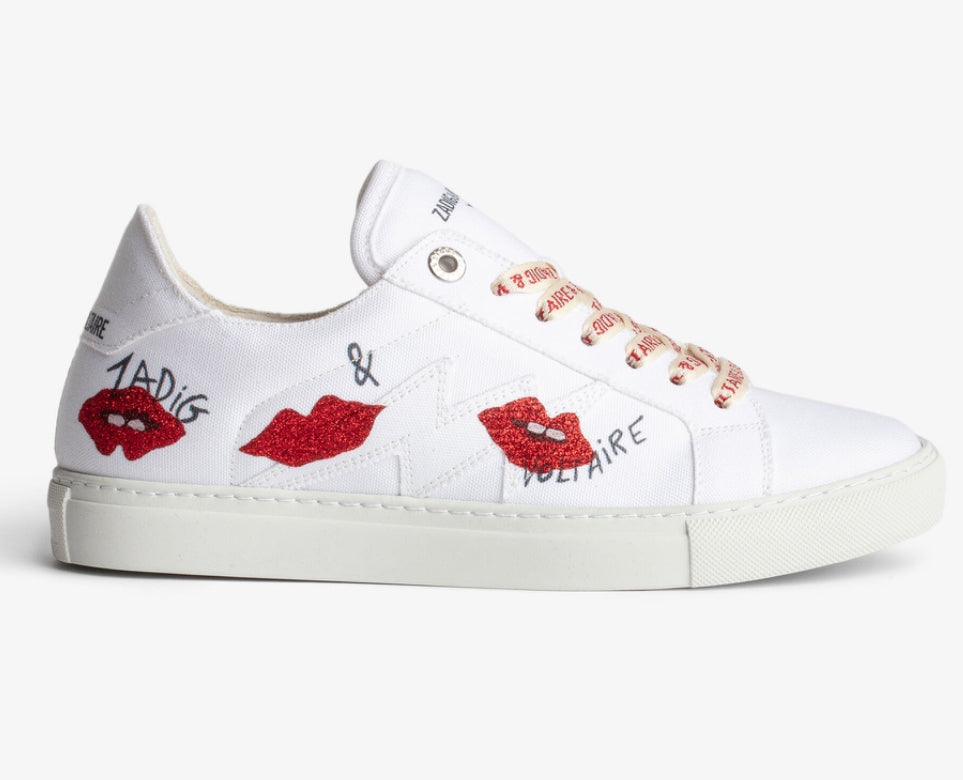 Zadig & Voltaire The La Flash Lips Sneakers