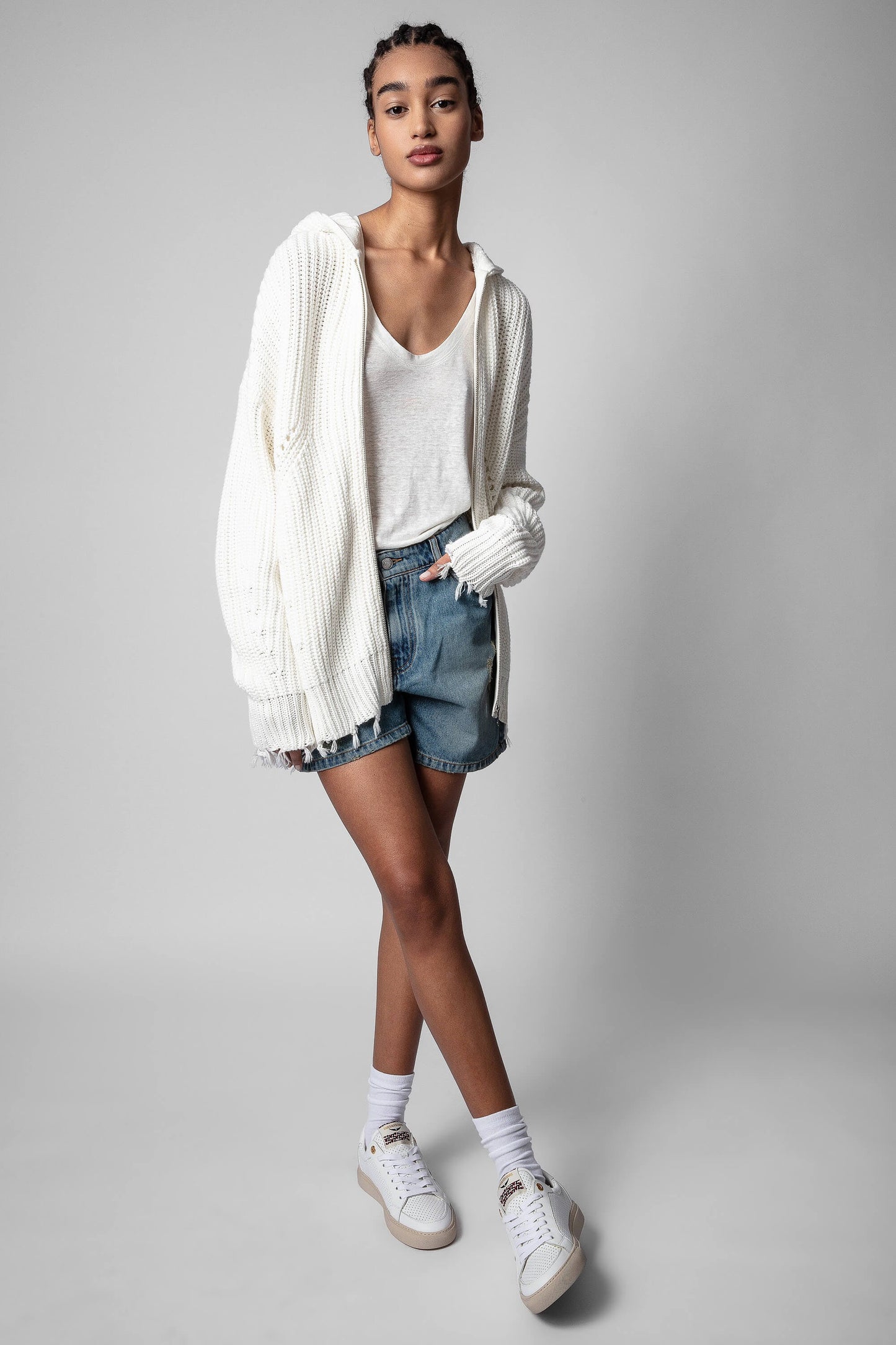 ZADIG & VOLTAIRE ANYA COW BLASON CARDIGAN