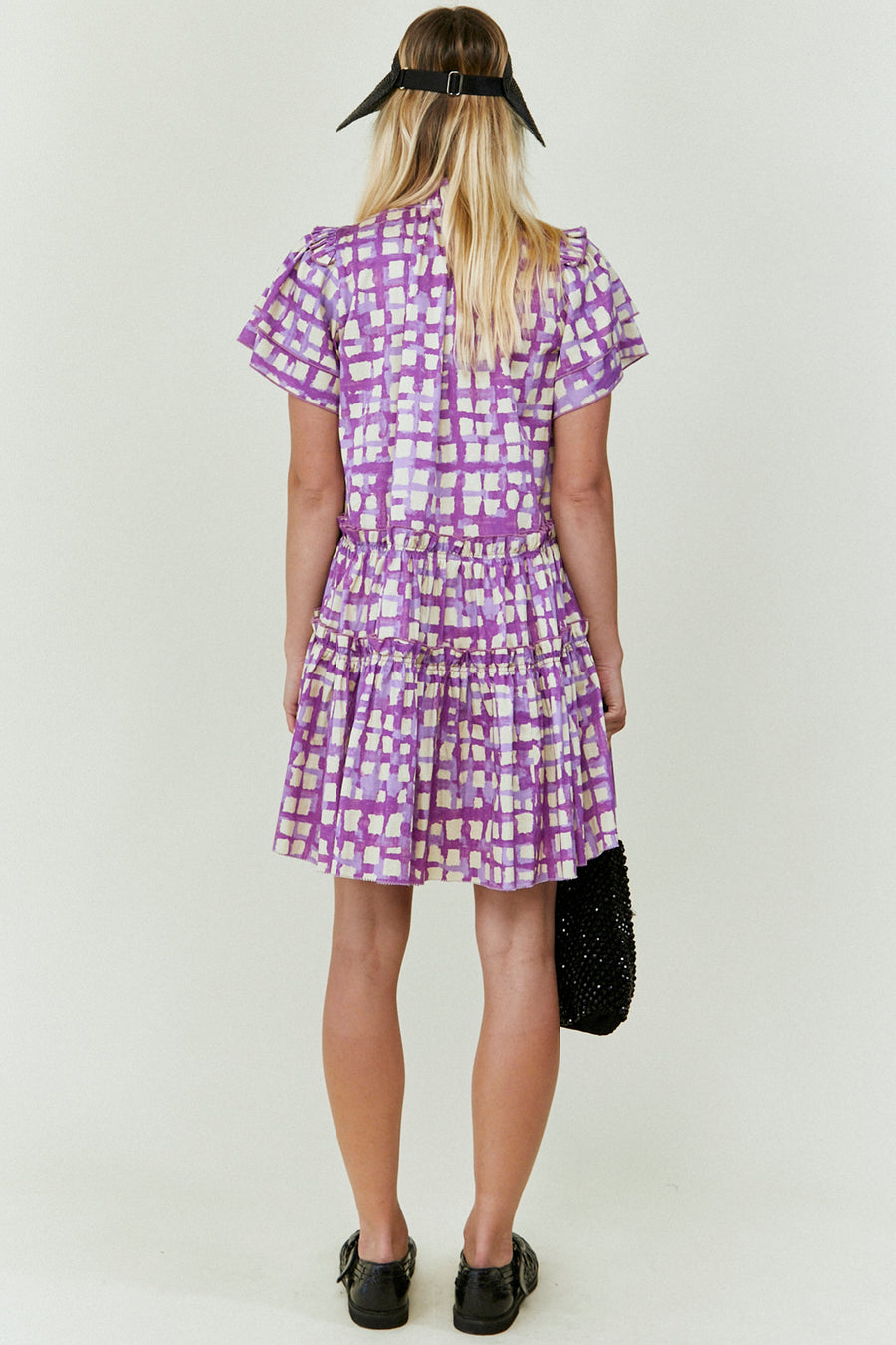 HUNTER BELL MERRITT DRESS - LAVENDER COBBLESTONE