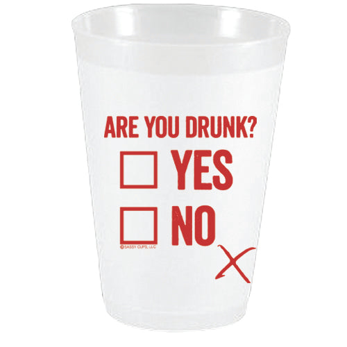 Are You Drunk Cups (Set of 10)