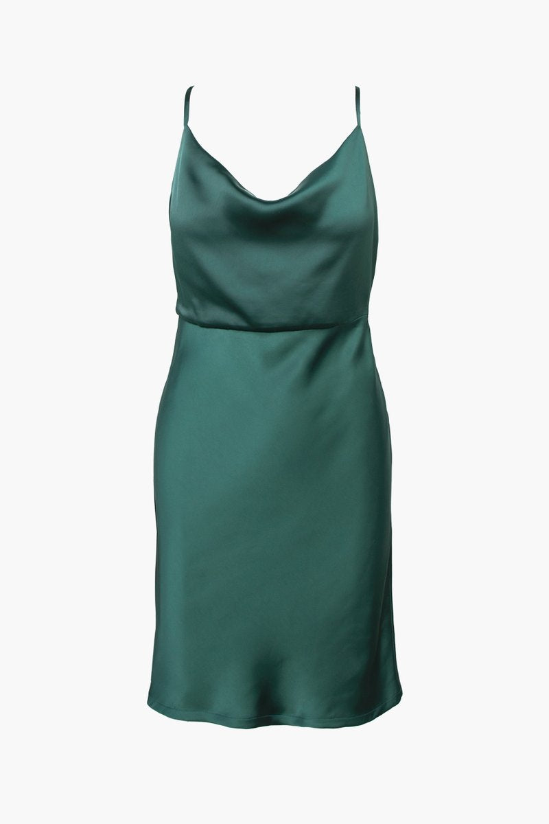 ARLA COWL NECK SLIP MINI DRESS