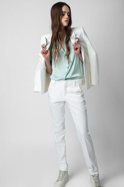 Zadig & Voltaire Tiza Satin Top