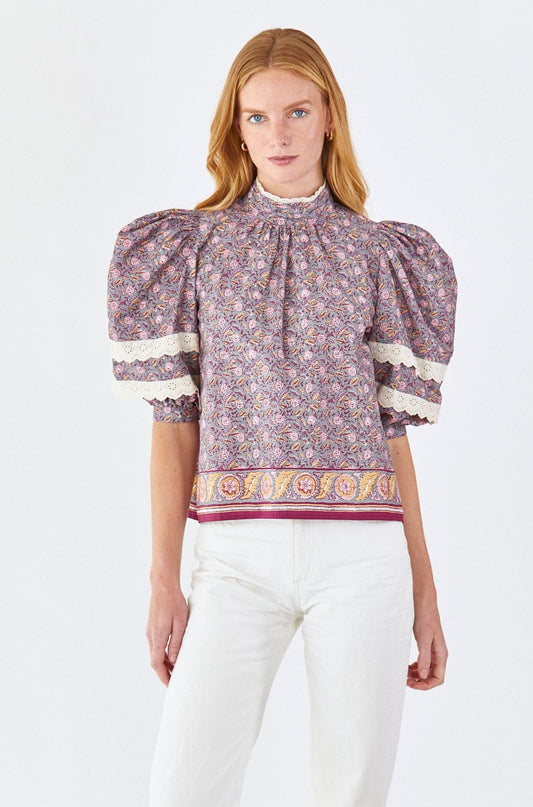 Hunter Bell Molly Top - Midnight Floral
