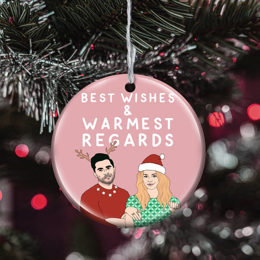 Schitt's Creek Holiday Ornament Pink