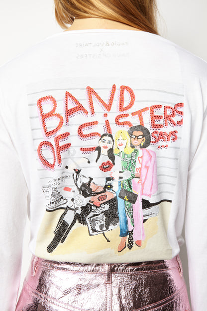 ZADIG & VOLTAIRE BAND OF SISTERS HENLEY T-SHIRT
