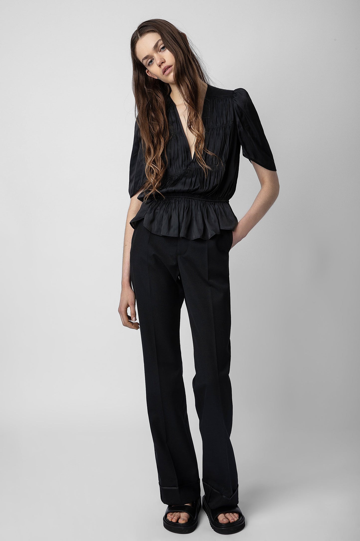 ZADIG & VOLTAIRE TYOKO SATIN TOP