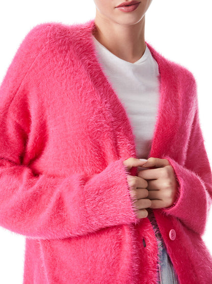 Alice & Olivia Barry Oversized V Neck Cardigan