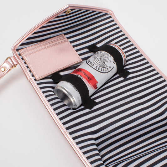 Rose Gold Slim Can Clutch