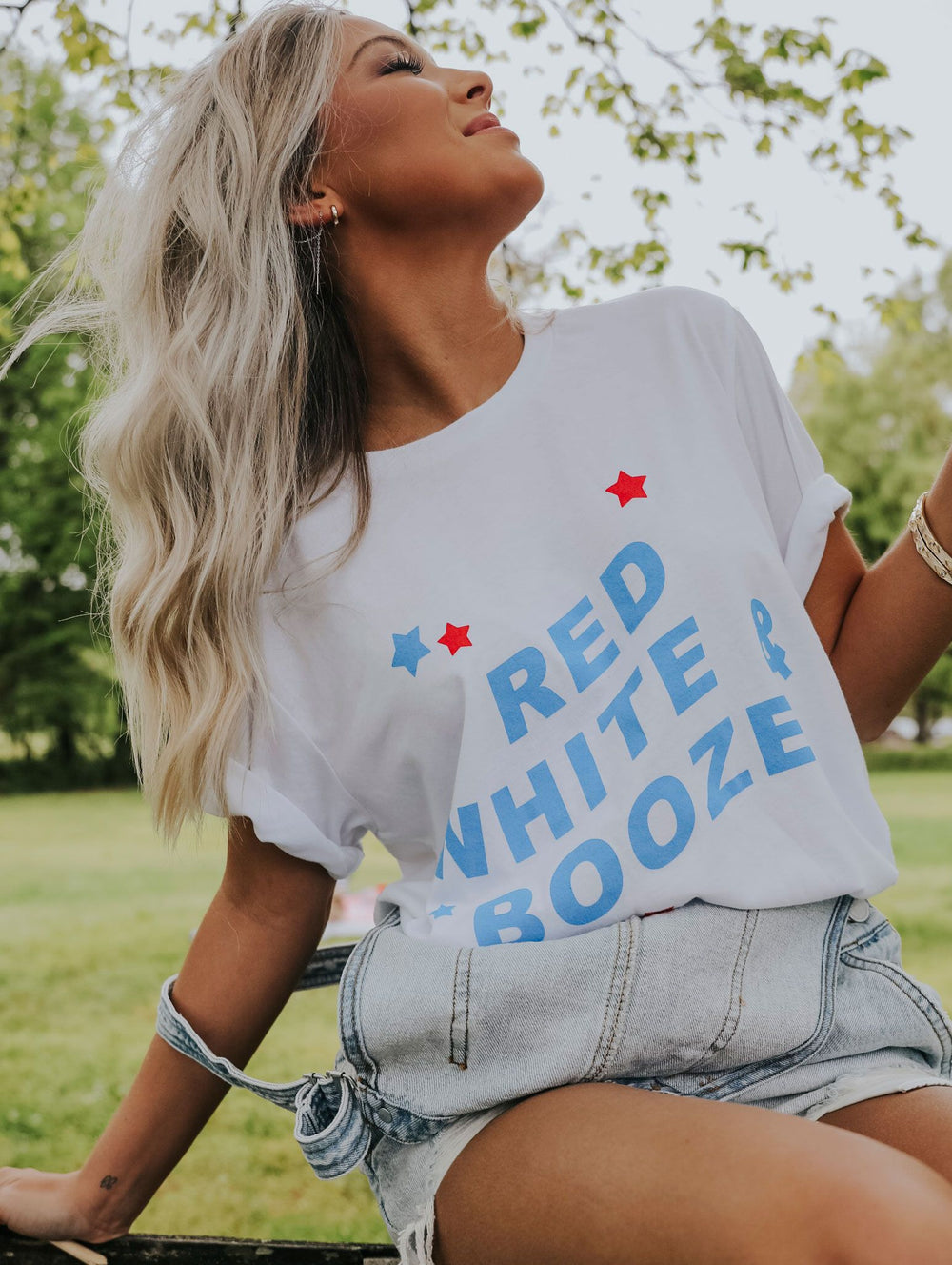 RED WHITE AND BOOZE TEE