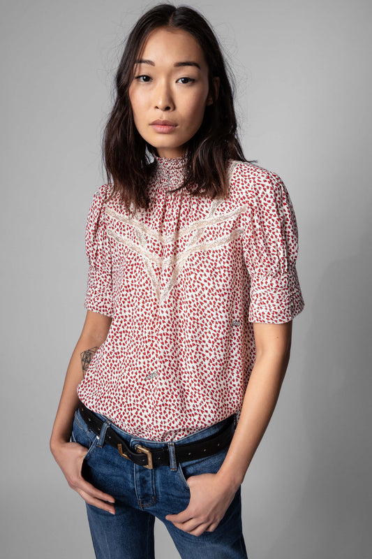 Zadig + Voltaire Tupelo Small Heart Blouse