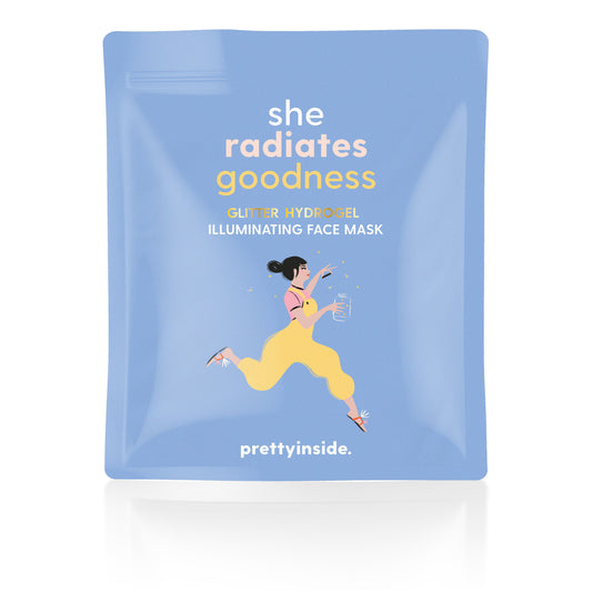Glitter Hydrogel Illuminating Face Mask