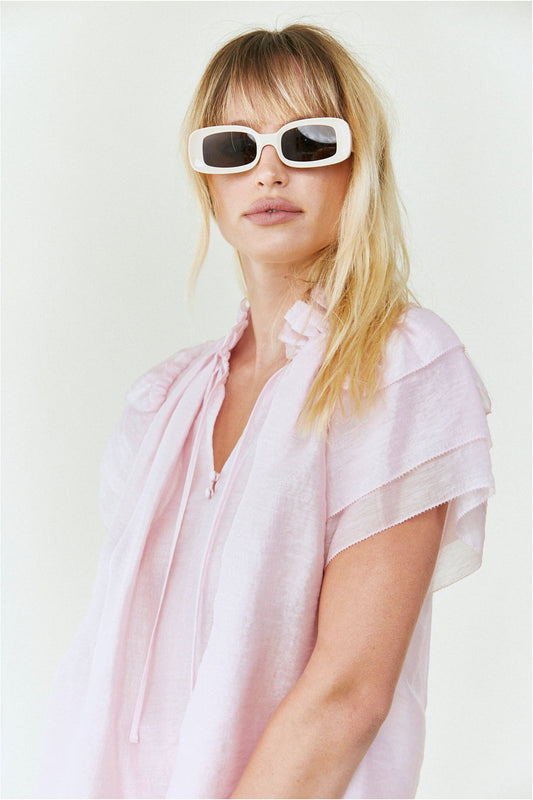 HUNTER BELL MILLIE TOP - DUSTY PINK