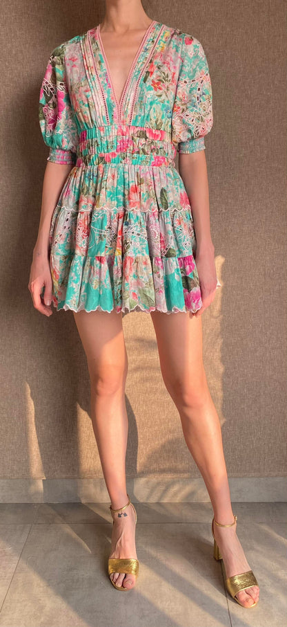 HEMANT & NANDITA PAISLEY DRESS