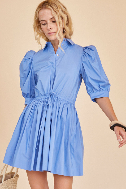 HUNTER BELL MCCAULEY DRESS - BLUE LAKE