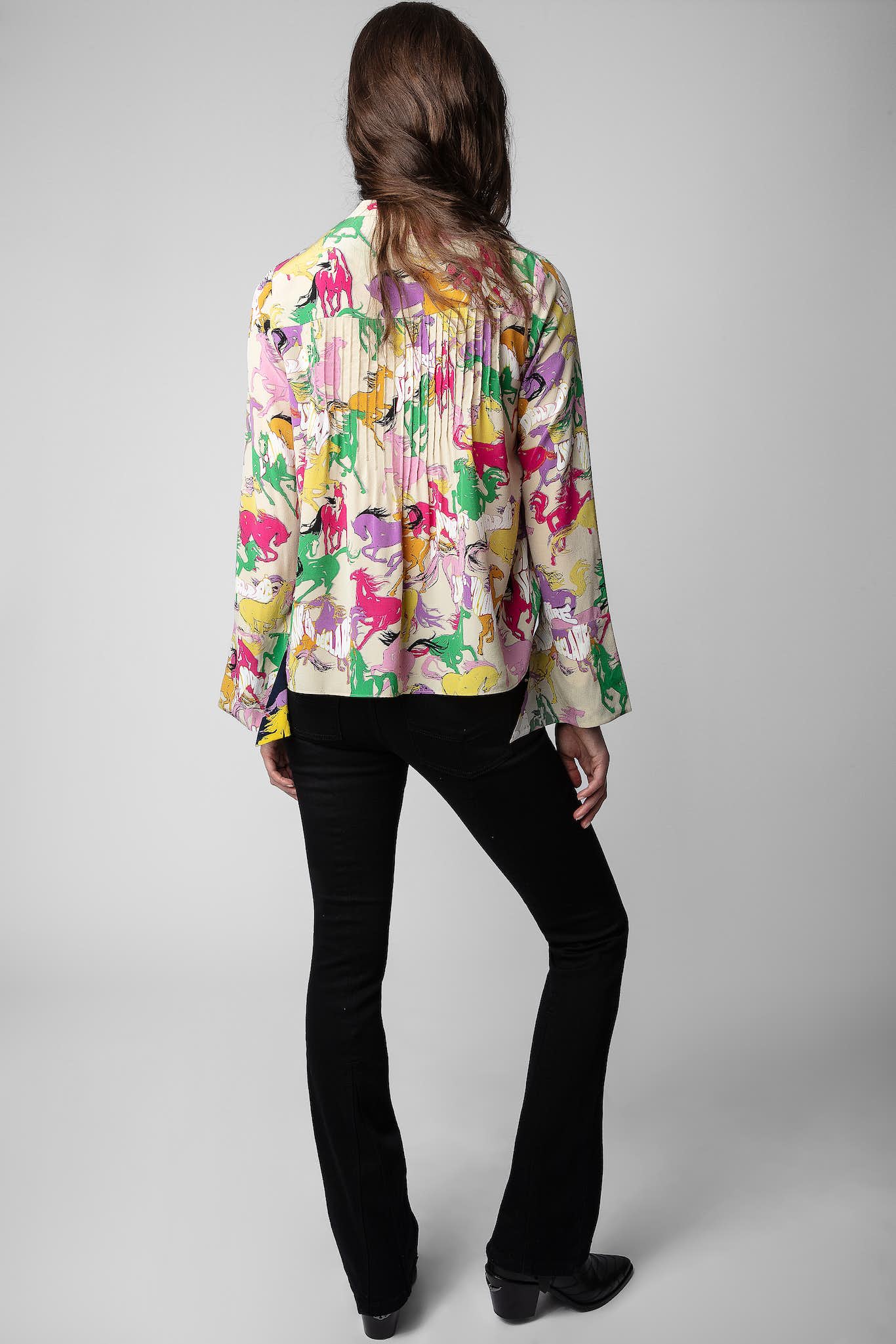 ZADIG & VOLTAIRE CHEMISE HORSES TOP